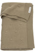 Manta knots taupe 100 x 75 cm Blanket Meyco 