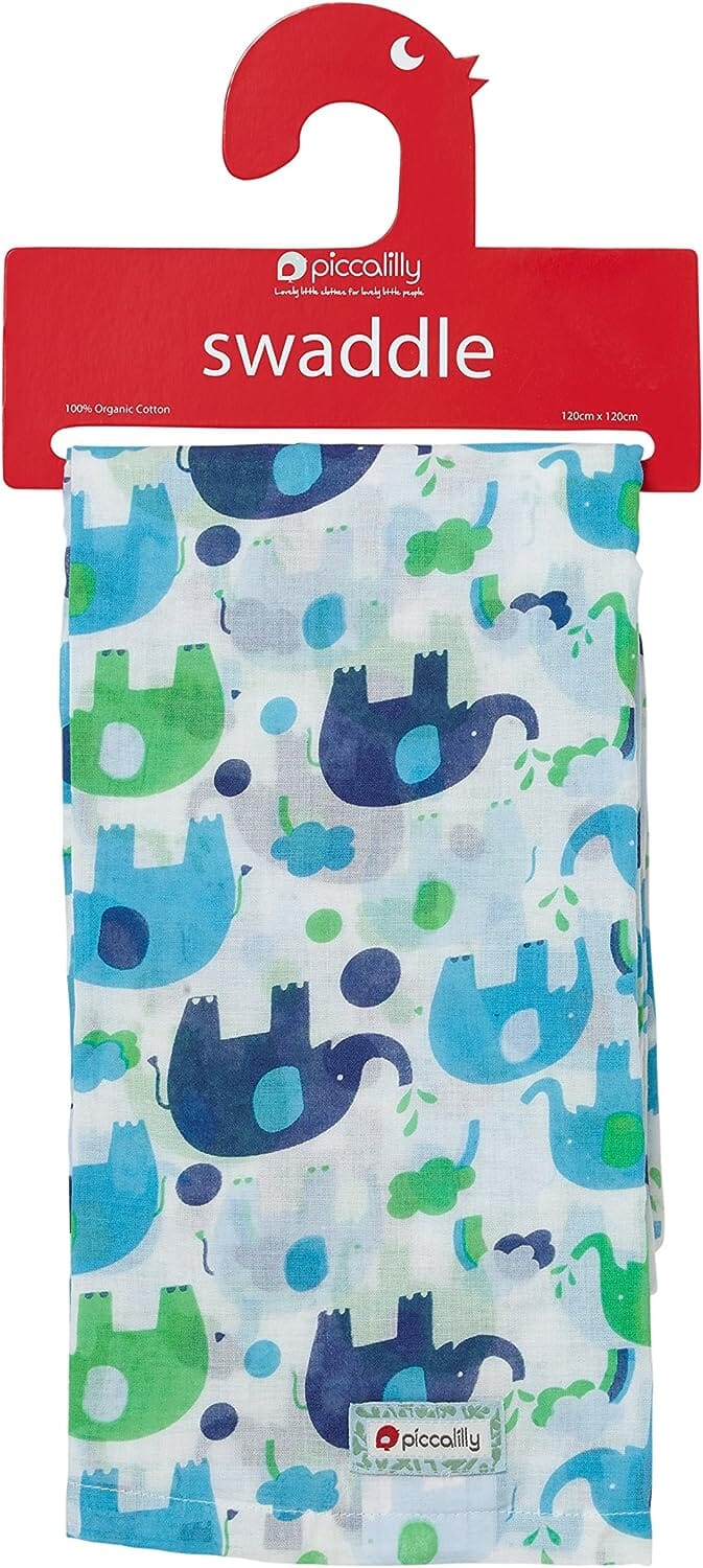 Musselina swaddle elefante 120 cm Muslin Piccalilly 