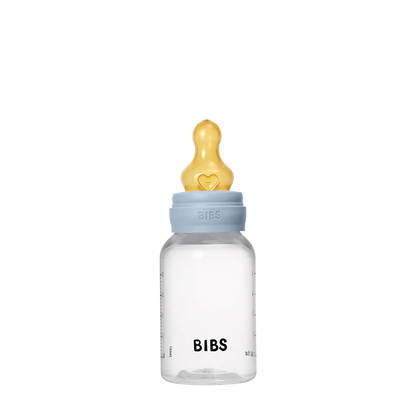 Biberão plástico 150 ml tetina silicone baby blue