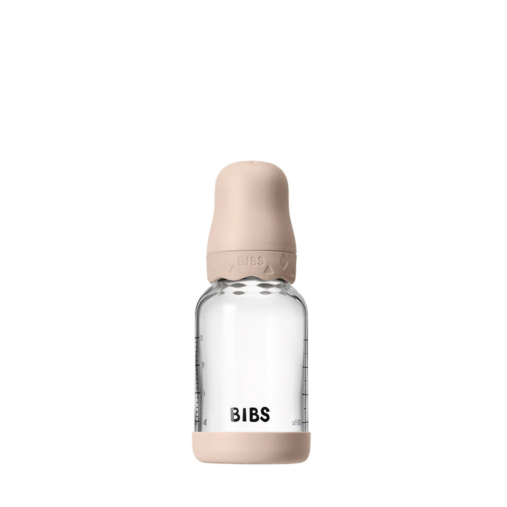 Biberão de vidro 120 ml + conjunto blush Boheme BIBS