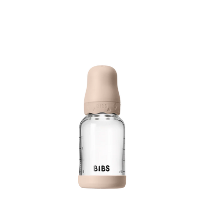 Biberão de vidro 120 ml + conjunto blush Boheme BIBS