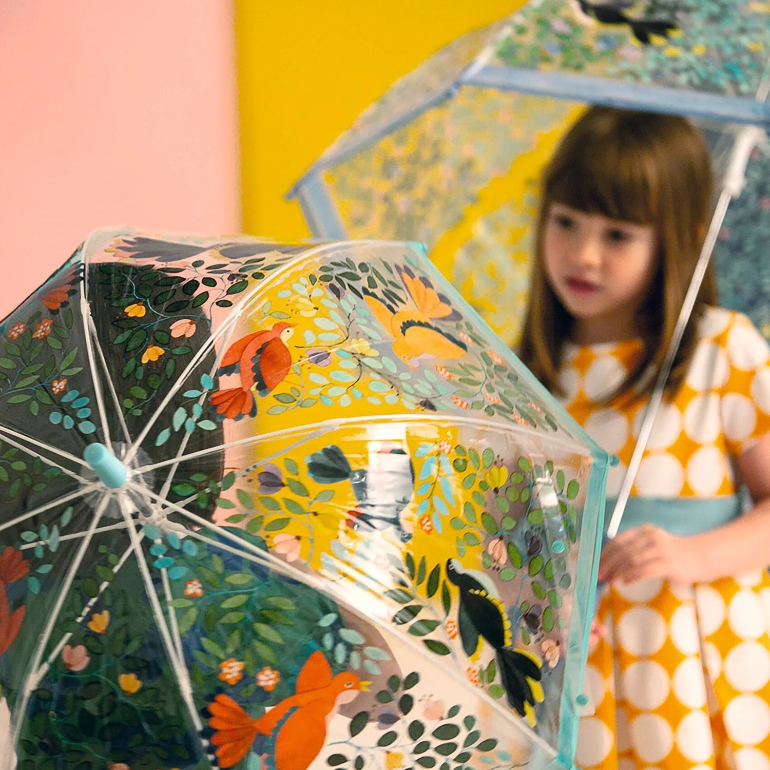 Guarda-chuva flores &amp; pássaros