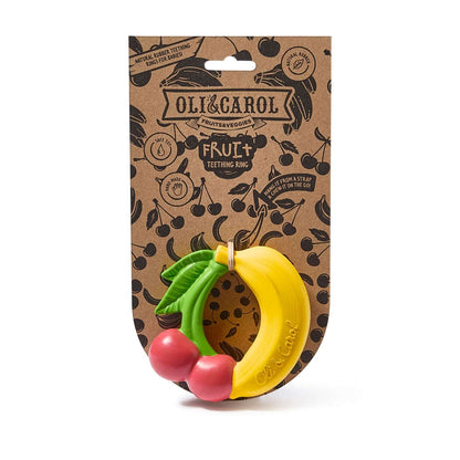 Anel de dentição banana cereja