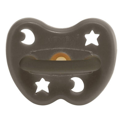 Pacifier shitake grey round 3-36 M Hevea pacifier Hevea 