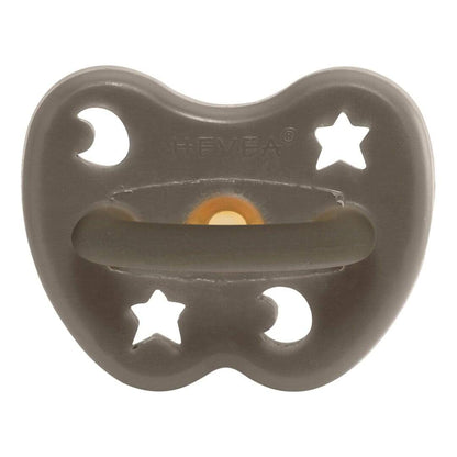 Pacifier shitake grey round 3-36 M Hevea pacifier Hevea 