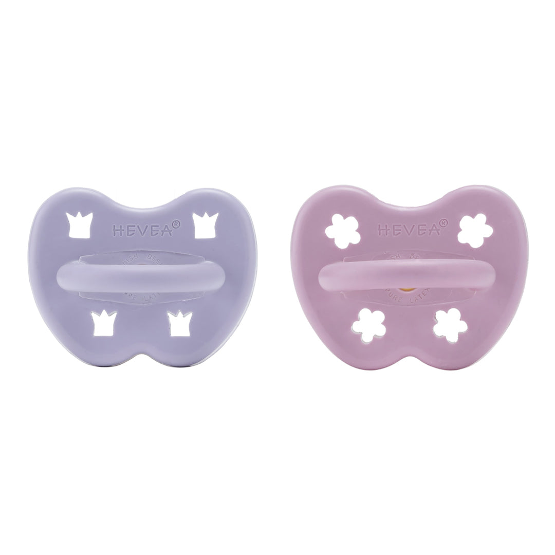 2 chupetas redondas látex violet | orchid 3-36 M