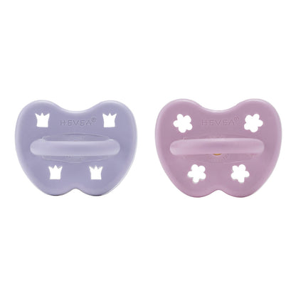 2 chupetas redondas látex violet | orchid 3-36 M