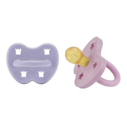 2 chupetas redondas látex violet | orchid 3-36 M