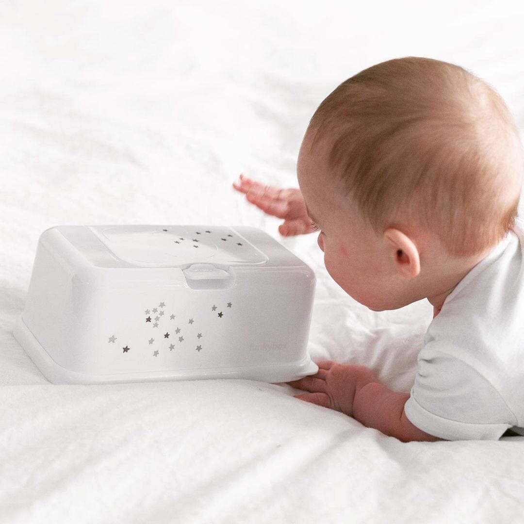 Caixa para toalhitas branca estrelitas wipes cover FunkyBox