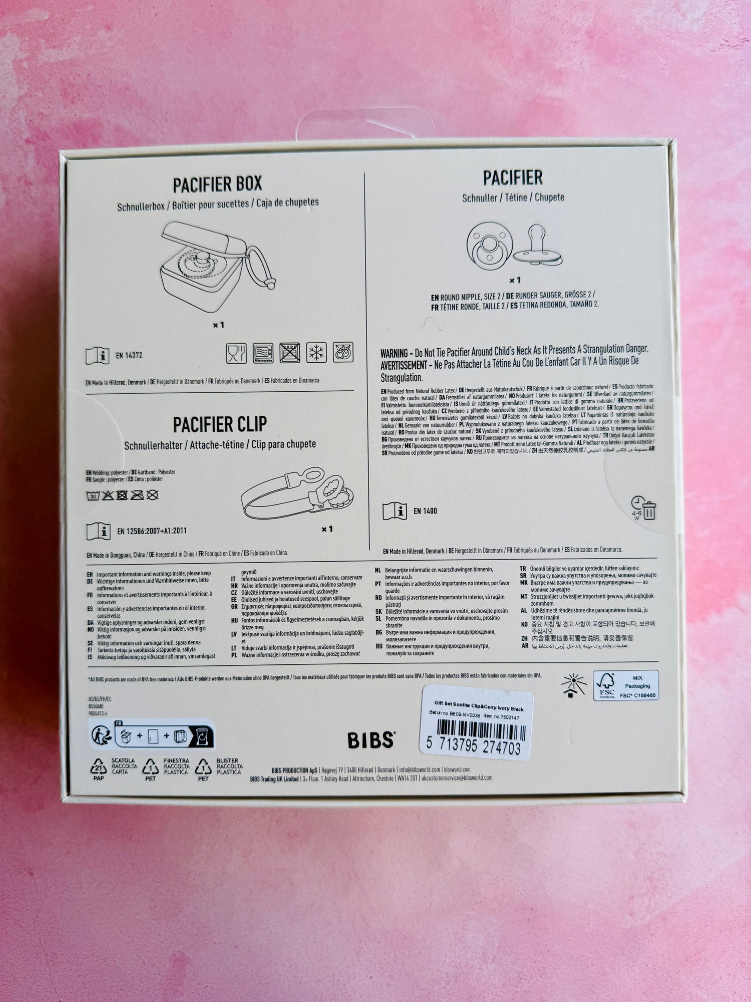 Conjunto de Presente Soothe &amp; Go às Bolinhas - Ivory/Black