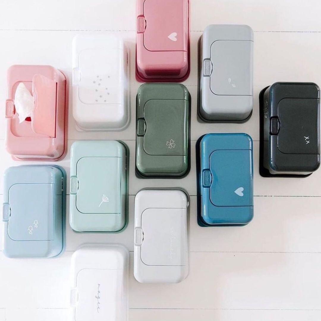 Caixa para toalhitas folha menta mate wipes cover FunkyBox