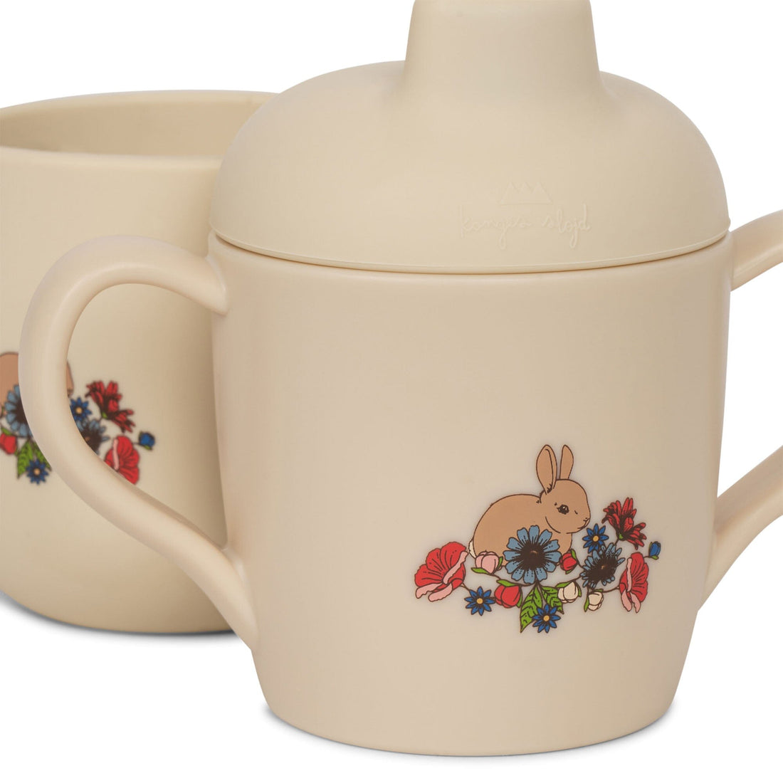 Conjunto copo de aprendizagem + caneca bunny tokki meal Konges sløjd