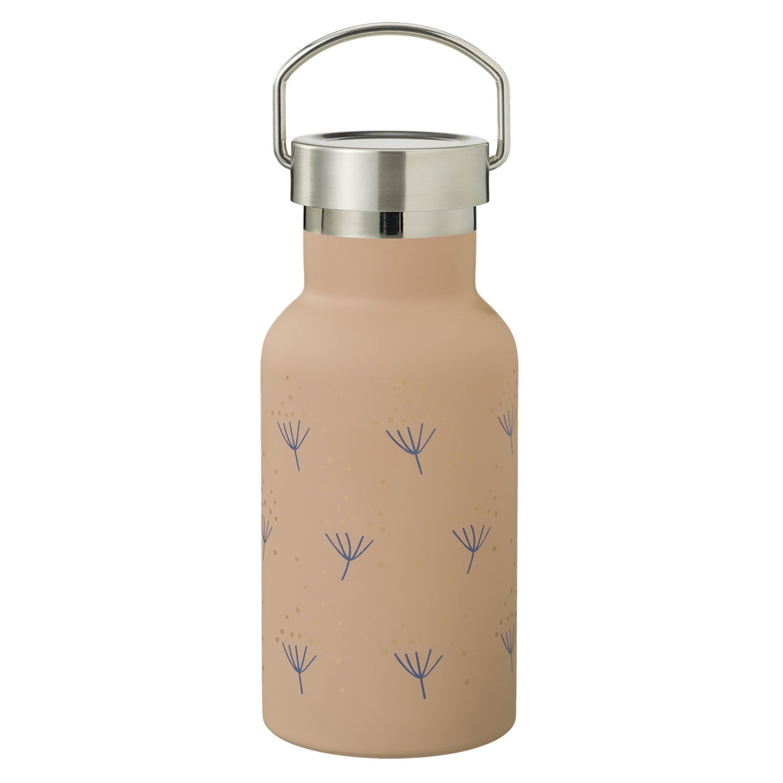 Garrafa térmica dente de leão 350 ml + 2 tampas