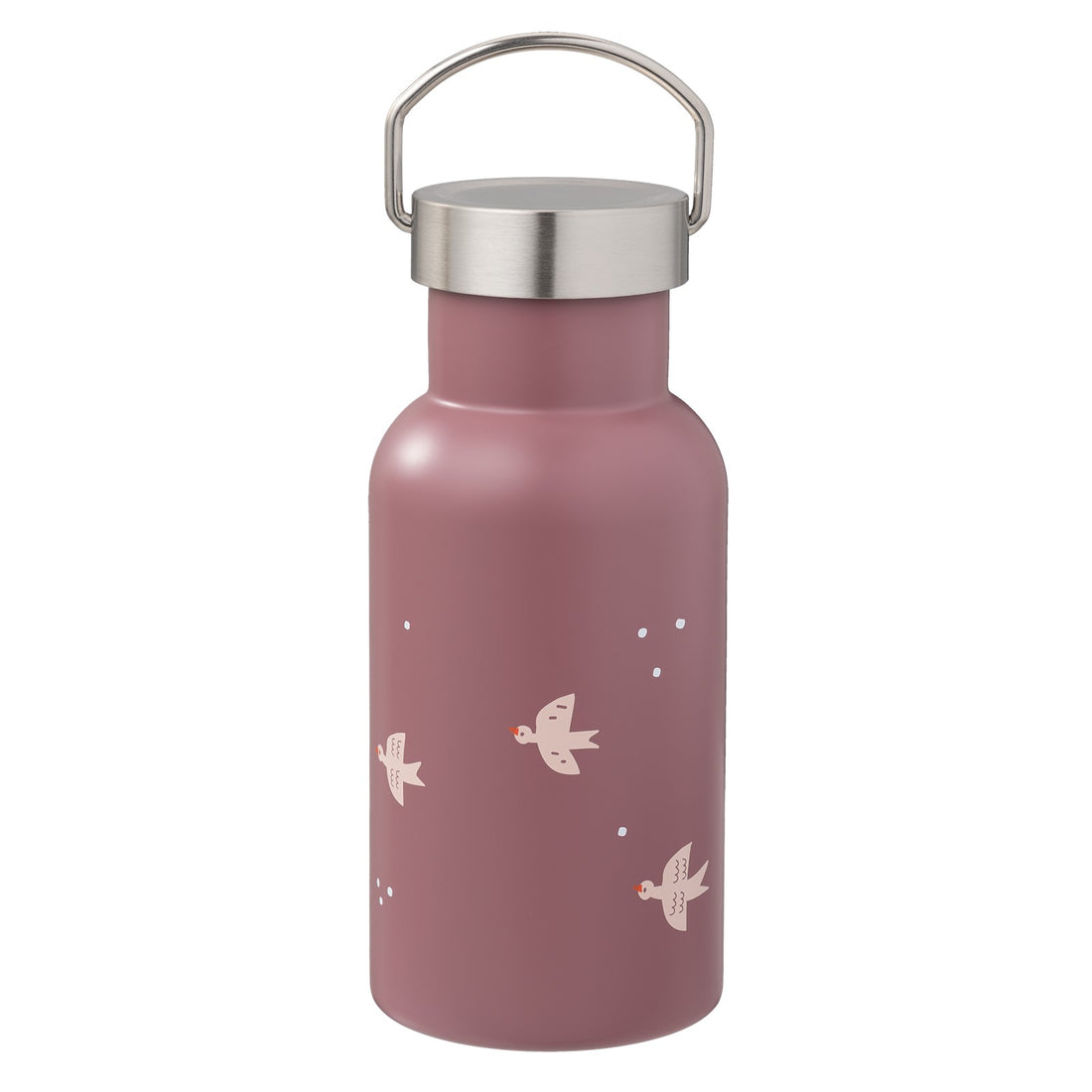 Garrafa térmica andorinhas 350 ml + 2 tampas