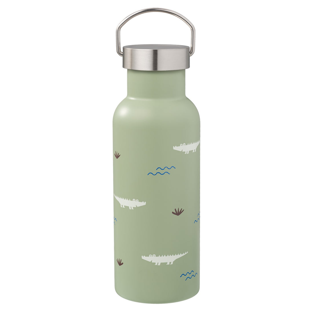 Garrafa térmica crocodilo 500 ml + 2 tampas