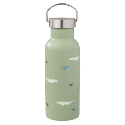 Garrafa térmica crocodilo 500 ml + 2 tampas