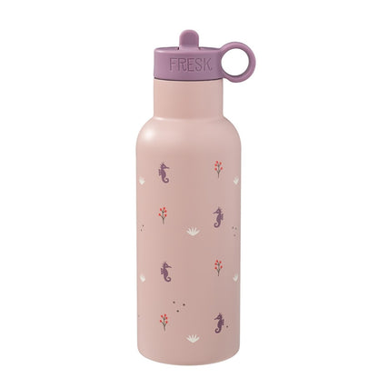Garrafa térmica cavalo marinho 500 ml + 2 tampas