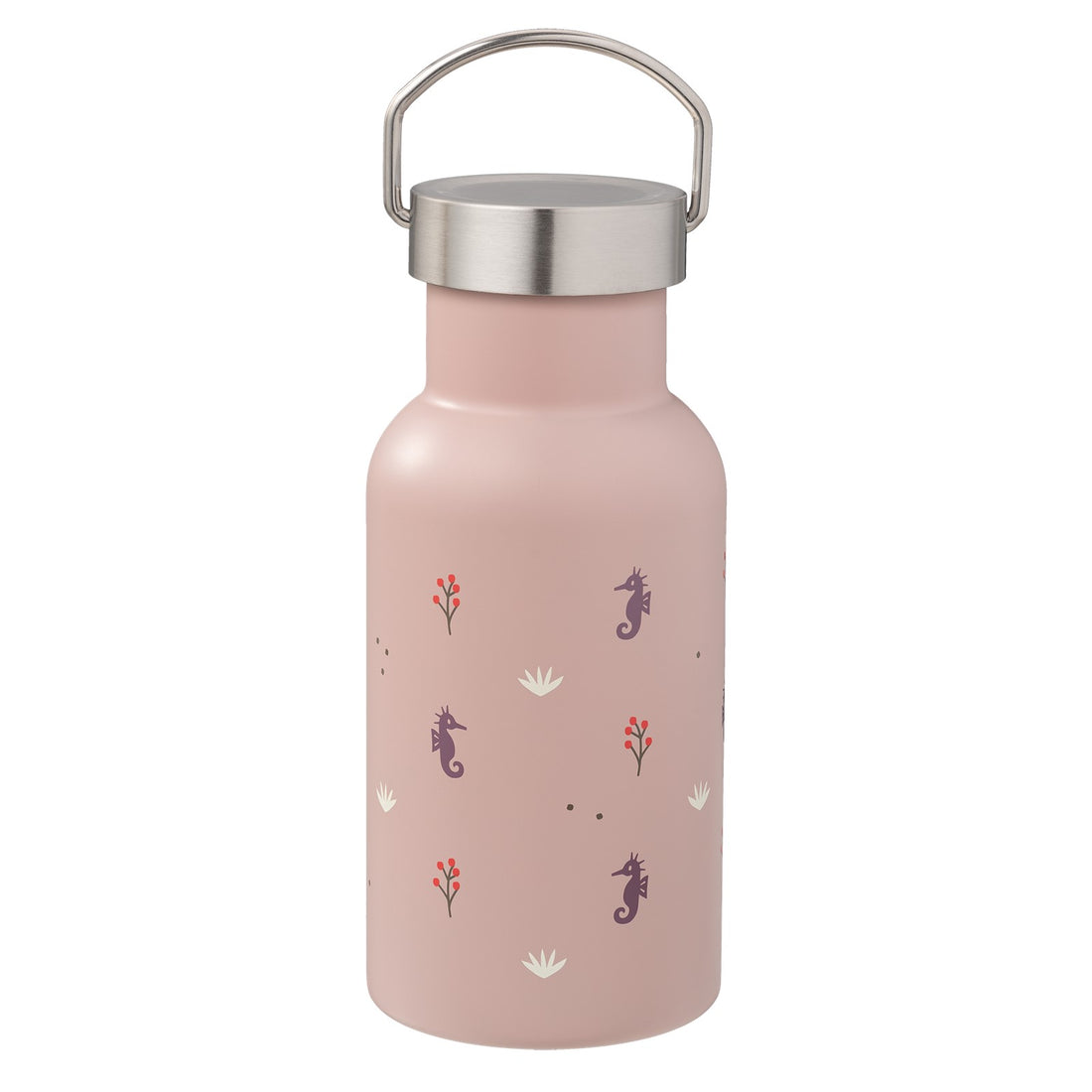 Garrafa térmica cavalo marinho 350 ml + 2 tampas