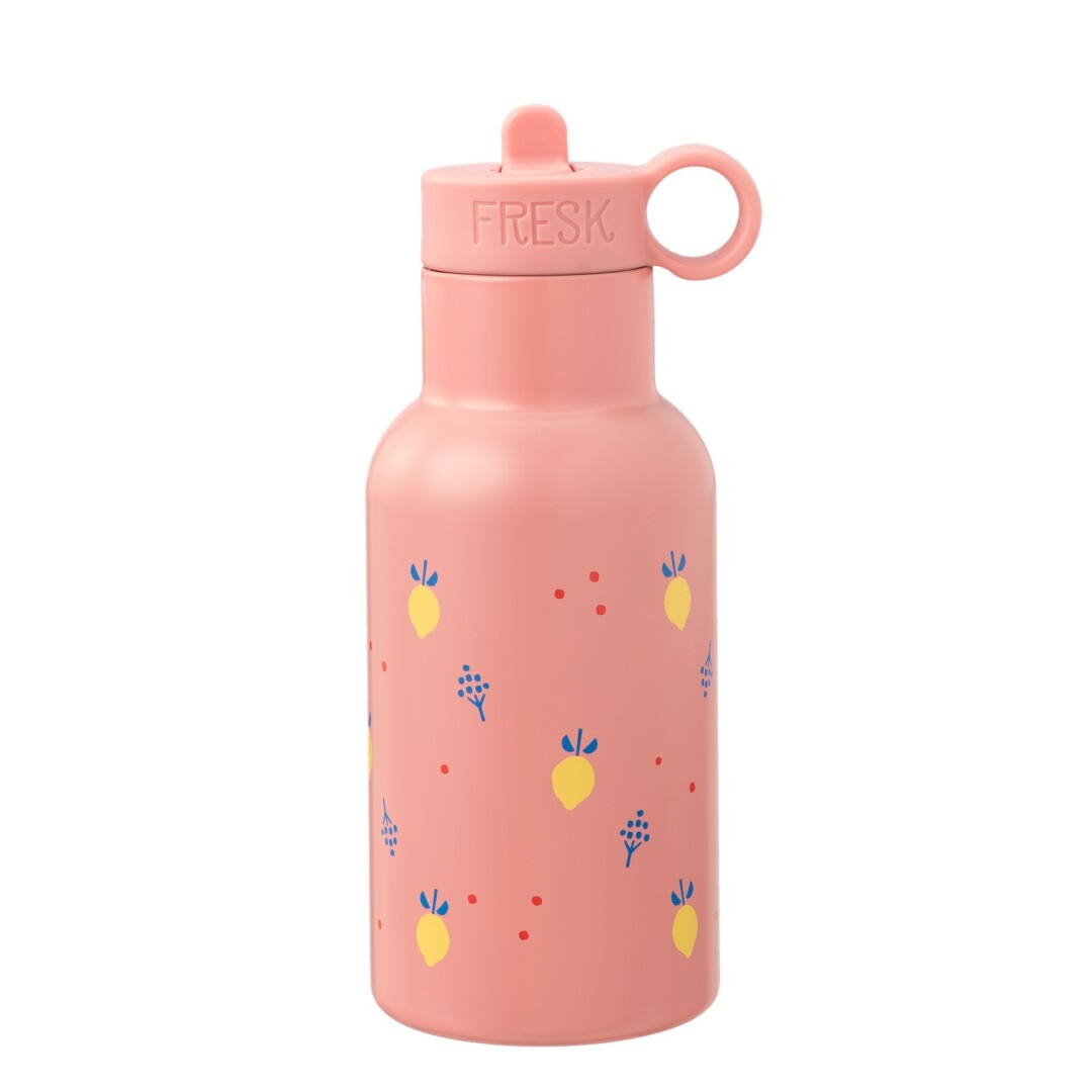 Garrafa térmica limões 350 ml + 2 tampas