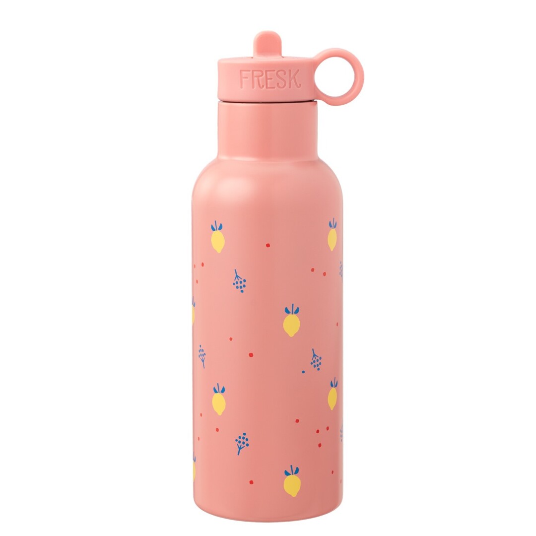 Garrafa térmica limões 500 ml + 2 tampas