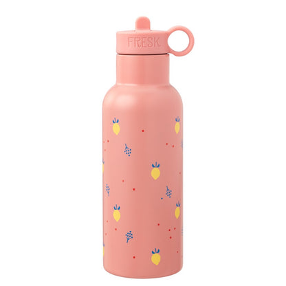 Garrafa térmica limões 500 ml + 2 tampas
