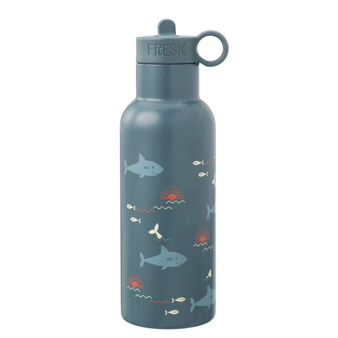 Garrafa térmica tubarão 500 ml + 2 tampas