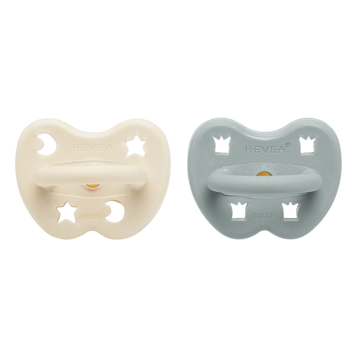 2 chupetas ortodônticas látex milky white | gorgeous grey 3-36 M
