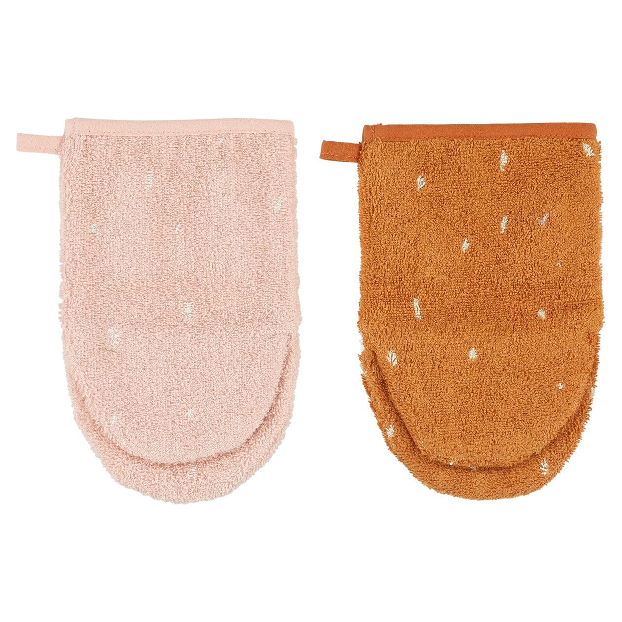 2 luvas de banho Mrs Rabbit + Mr Fox Trixie Baby Bathing Trixie 