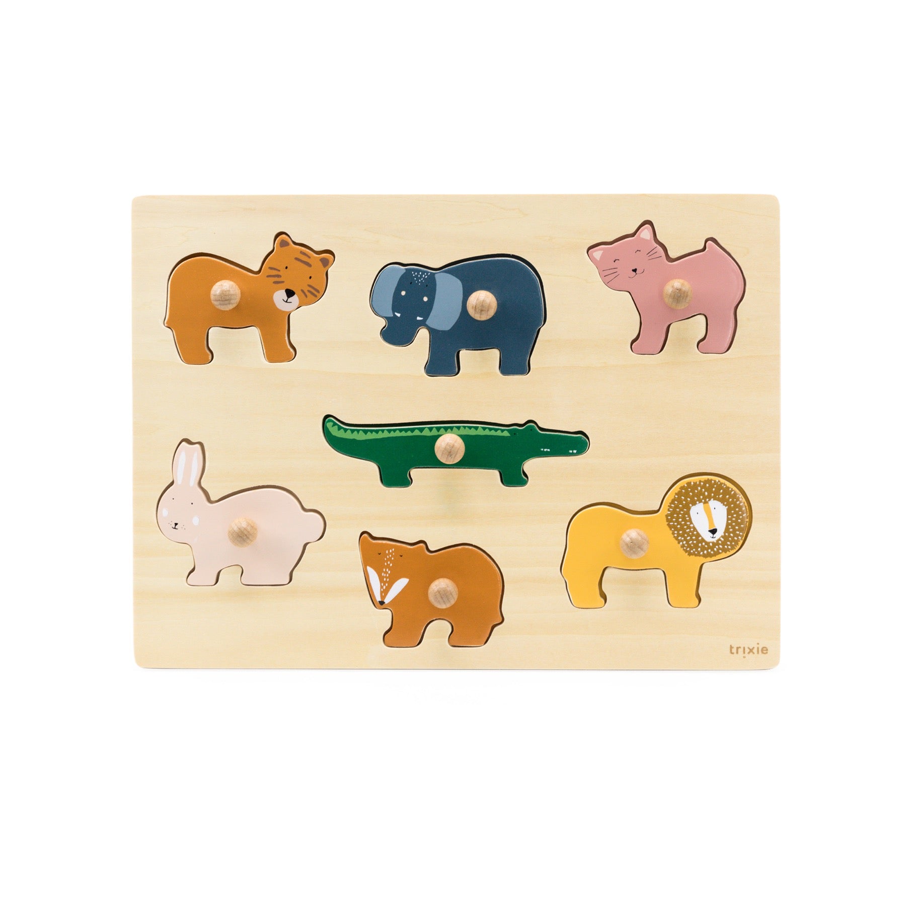 Puzzle com pegas animais