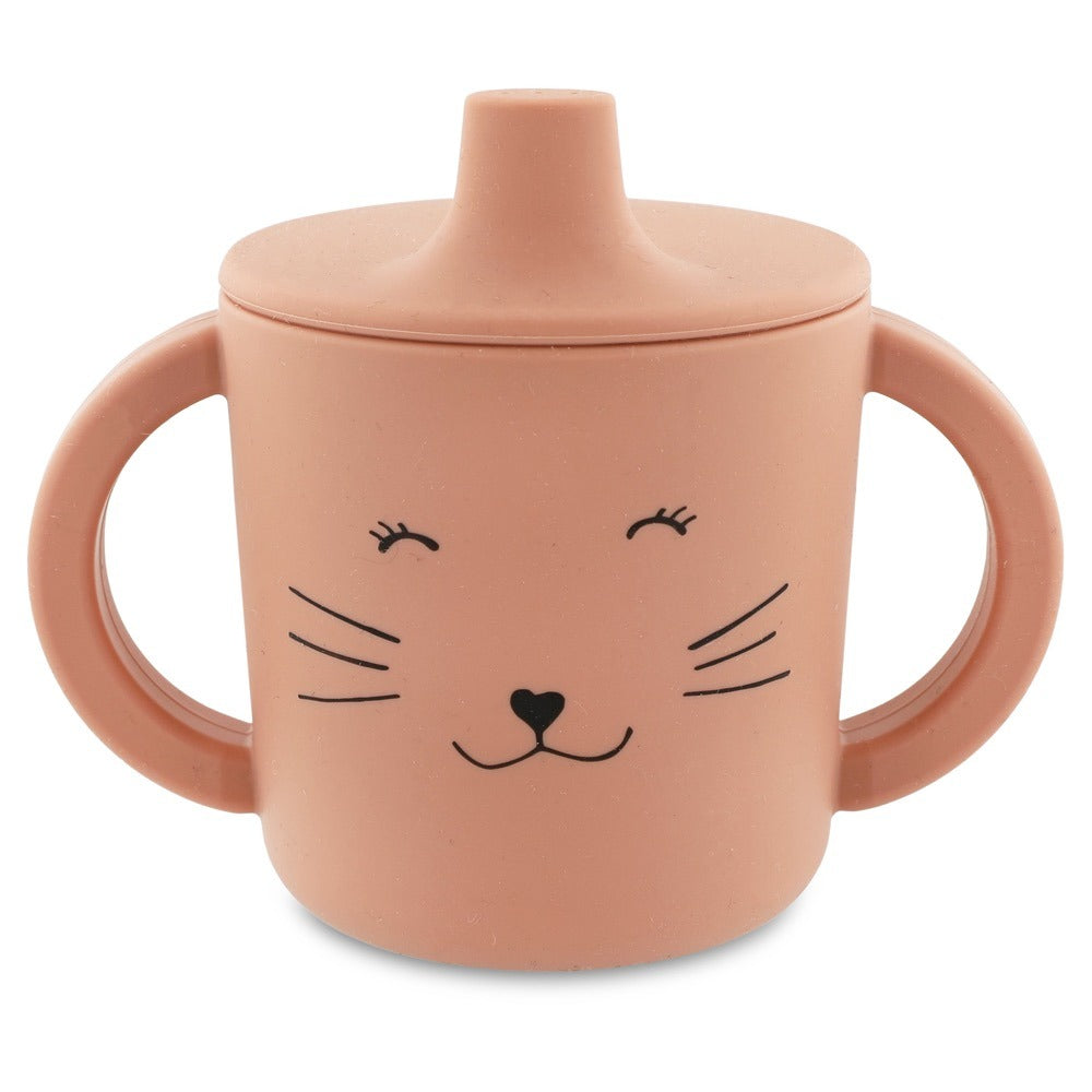 Copo de aprendizagem de silicone Mrs Cat