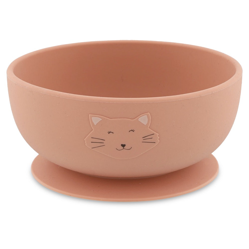 Prato de silicone c/ ventosa Mrs Cat