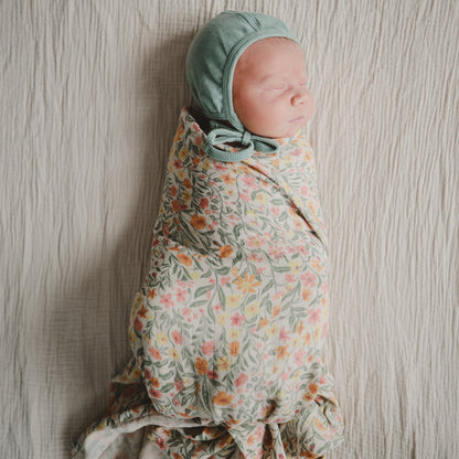 Musselina swaddle pastel blooms 120 cm