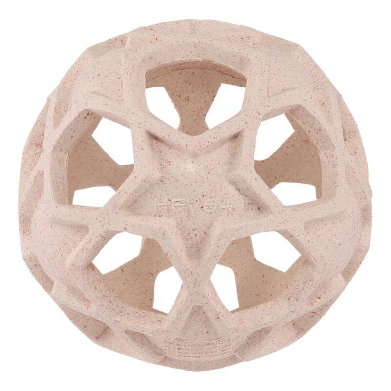 Mordedor brinquedo sensorial bola de estrelas peach teether Hevea 