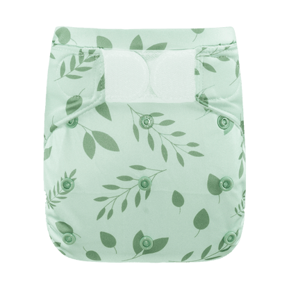 Fralda de natação reutilizável c/ velcro botanical