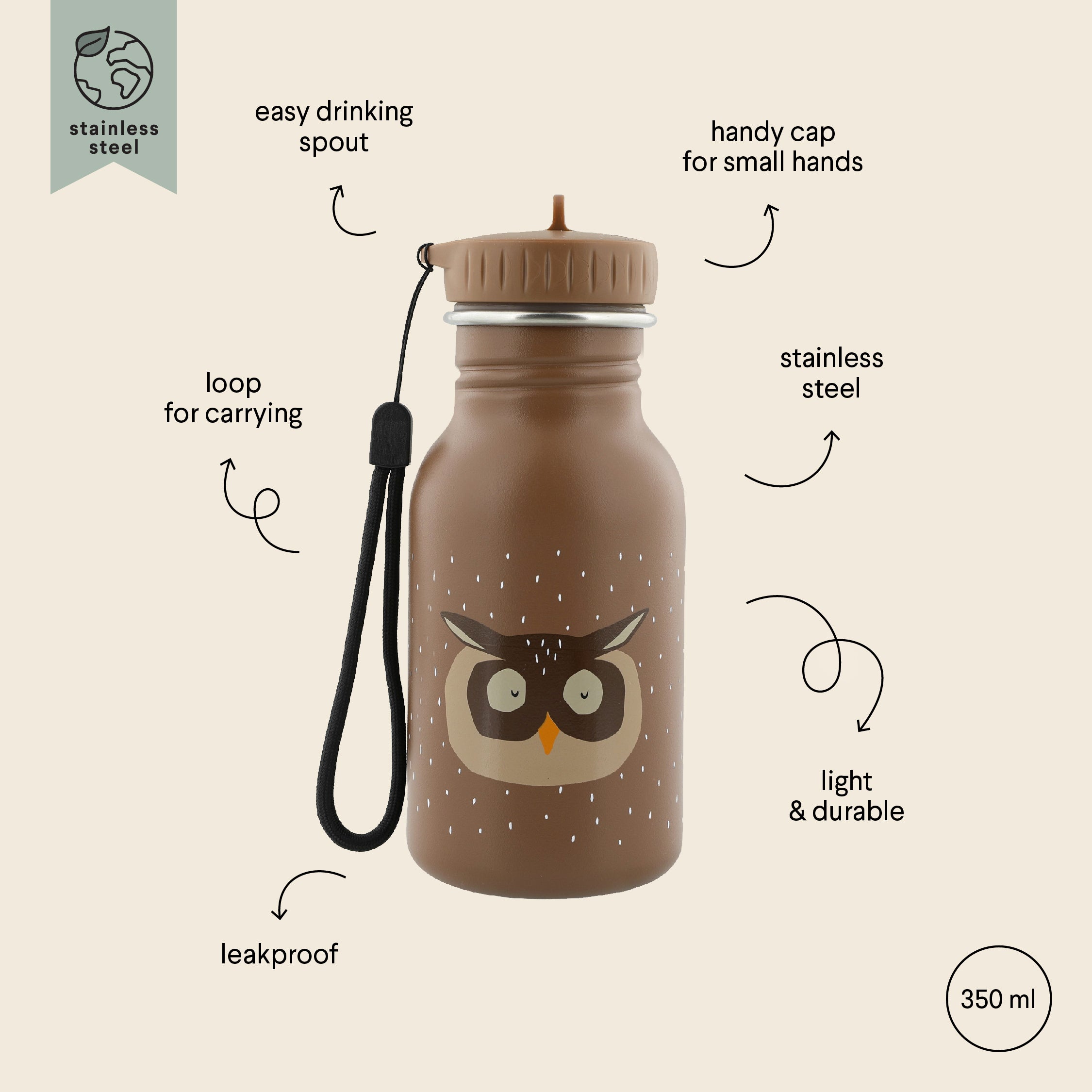 Garrafa 350 ml Mr Owl