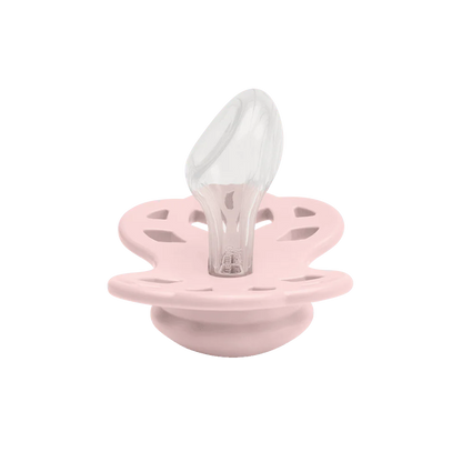 2 chupetas BIBS Infinity anatómica silicone blossom | lilac