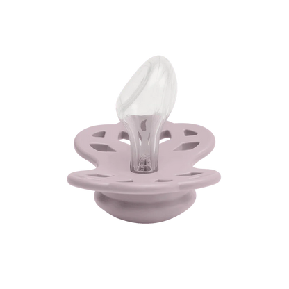 2 chupetas BIBS Infinity anatómica silicone blossom | lilac