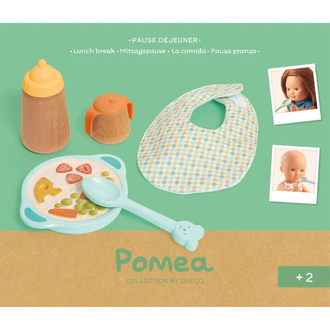 Conjunto de refeição para boneca Pomea