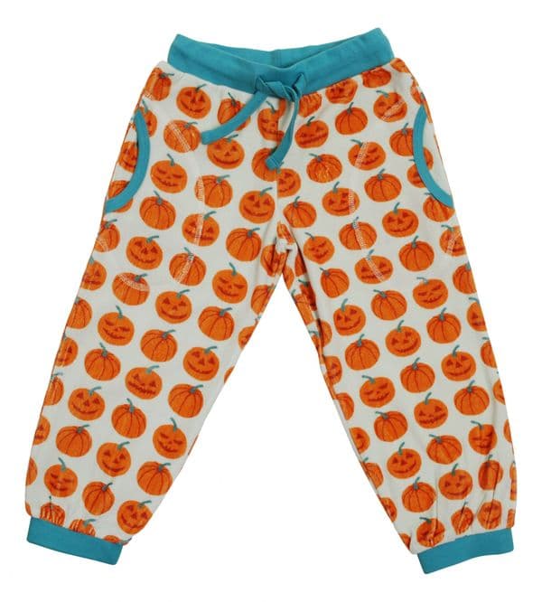 Calças veludo abóboras