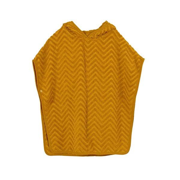 Poncho de banho zig zag golden mustard Poncho Filibabba 