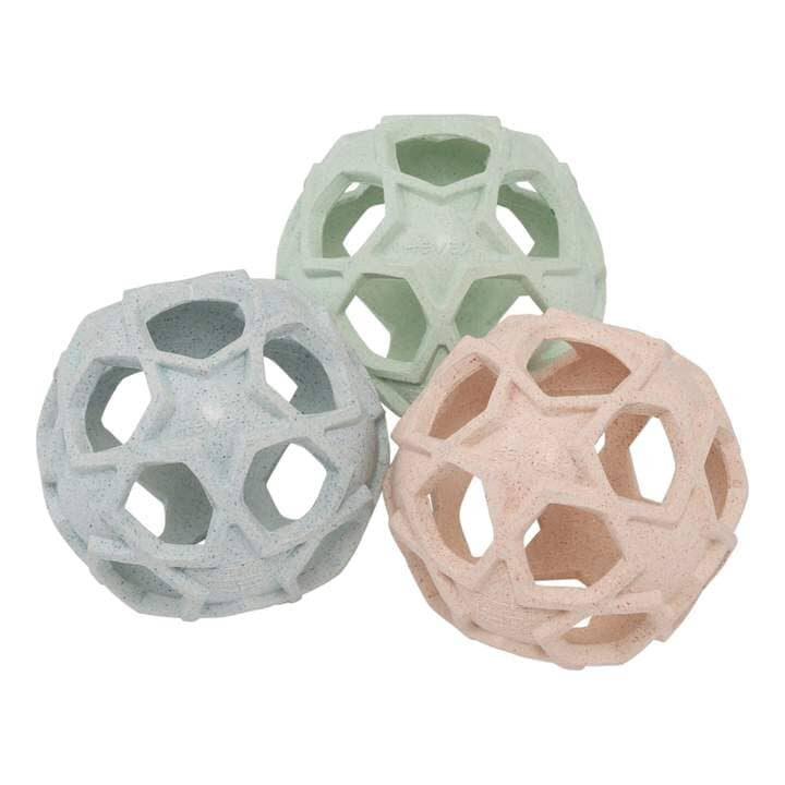 Mordedor brinquedo sensorial bola de estrelas peach teether Hevea 