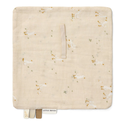 Paninho doudou prende-chupeta little goose