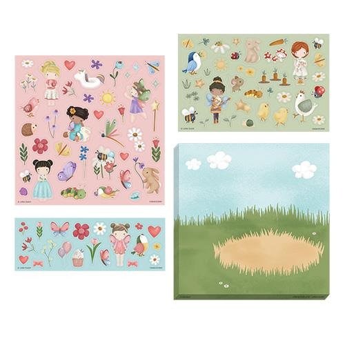 Set de 70+ autocolantes Rosa &amp; friends