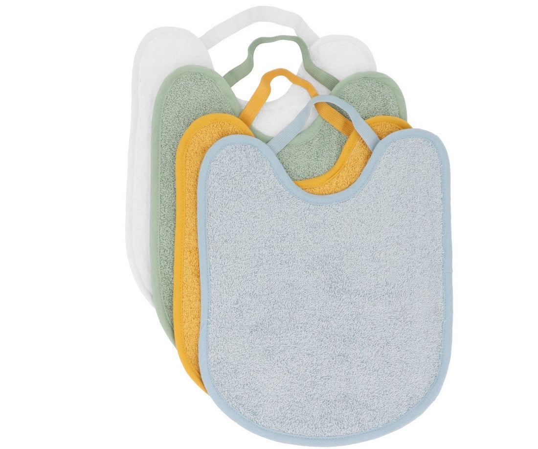 Pack 4 babetes toalha turco blue/mustard/sage/ivory