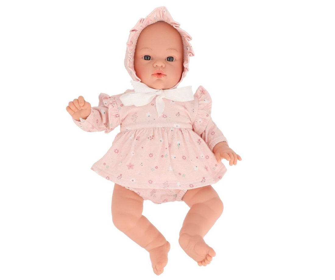 Boneca Koke + Vestido e chapéu Pink Flowers