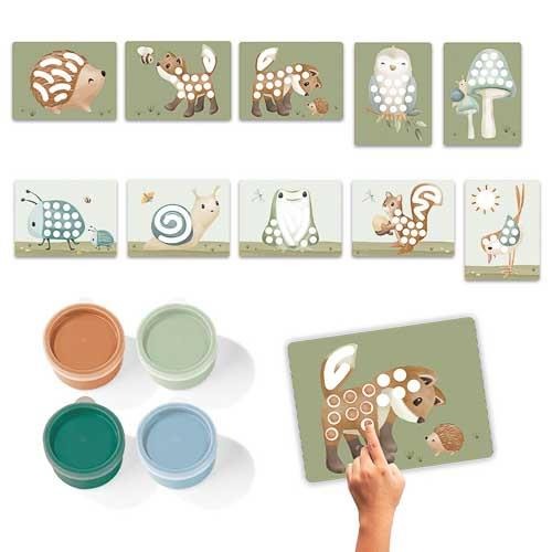 Set pintar com os dedos - Forest Friends