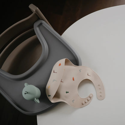 Babete de silicone dinossauros