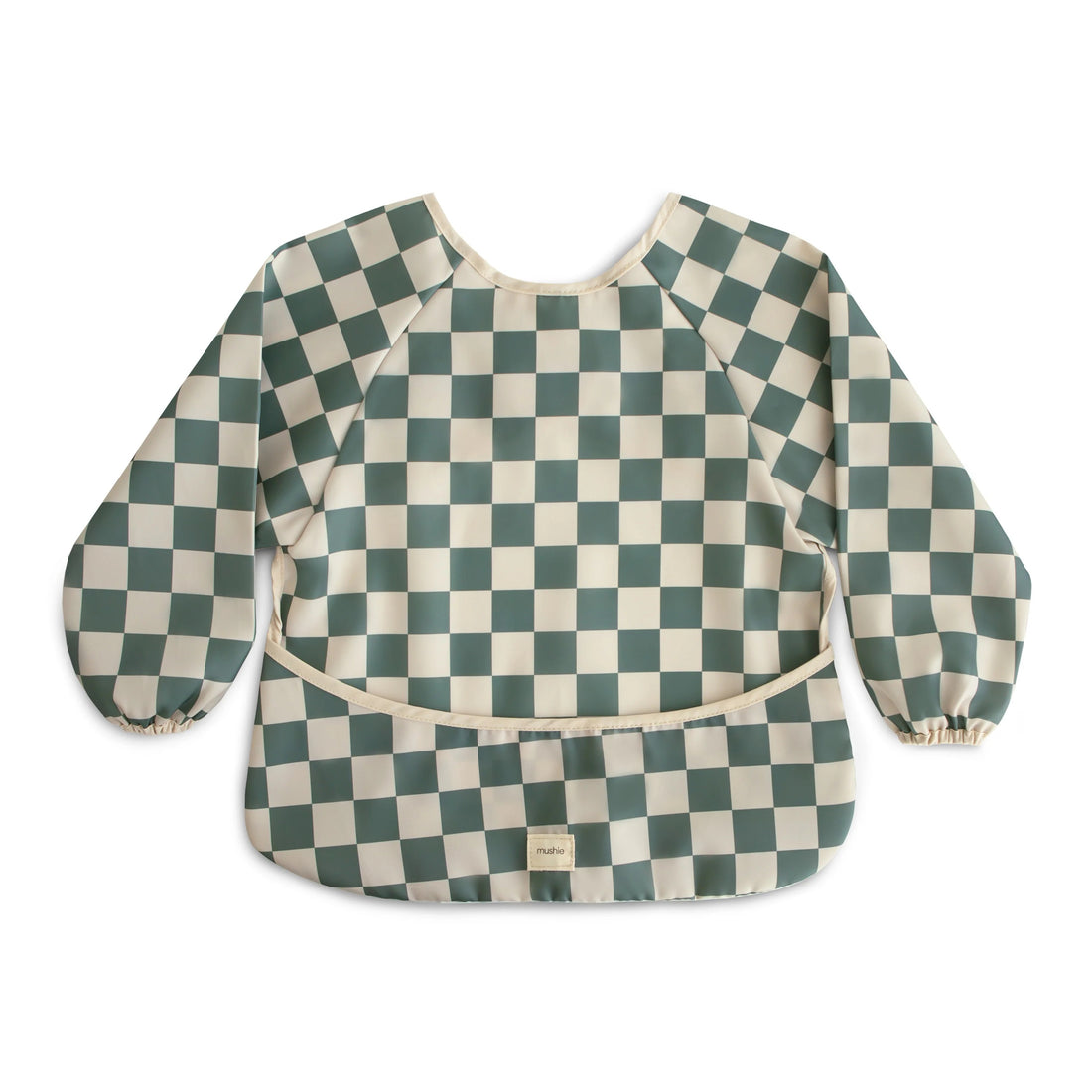 Babete impermeável com mangas olive check