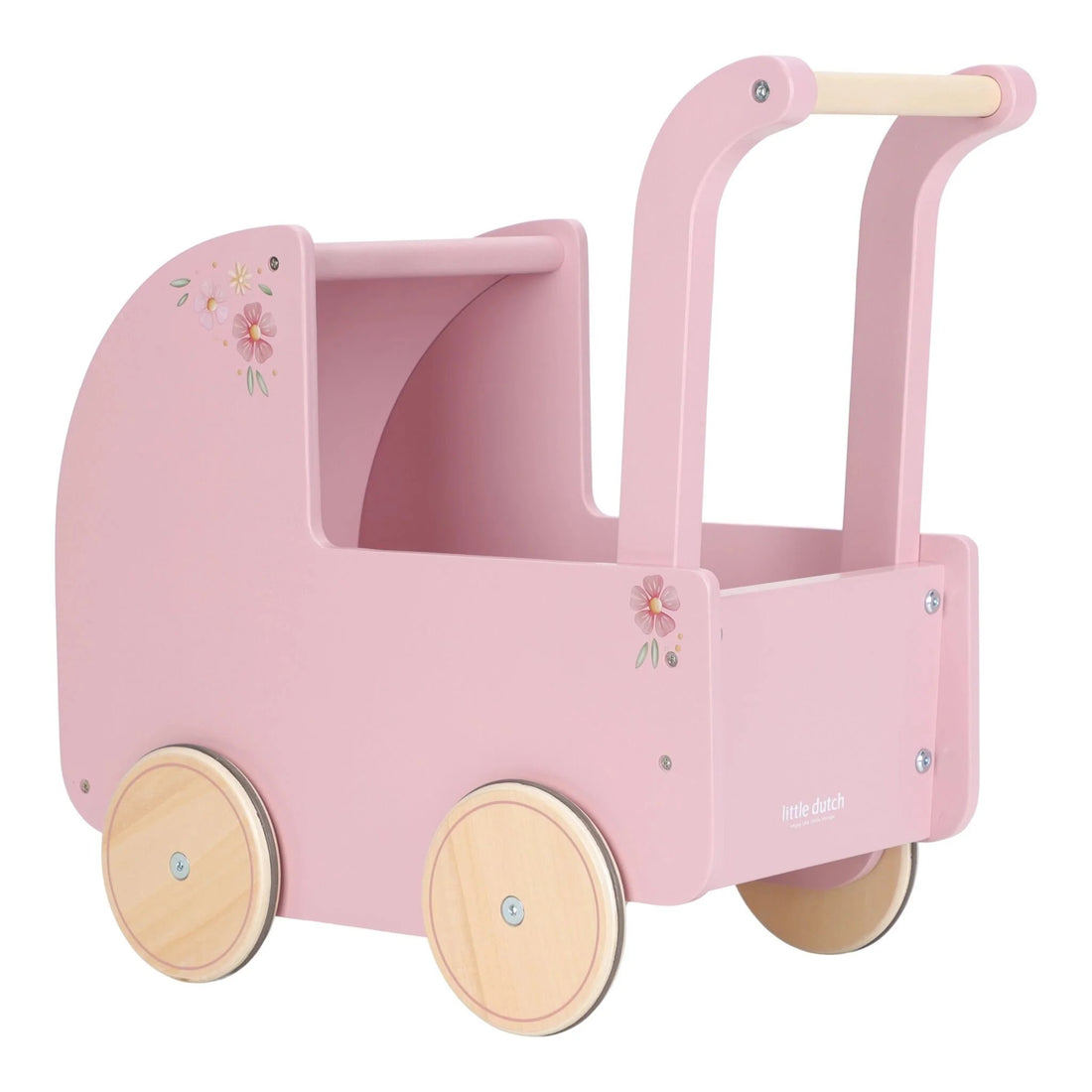 Carrinho de bonecas rosa