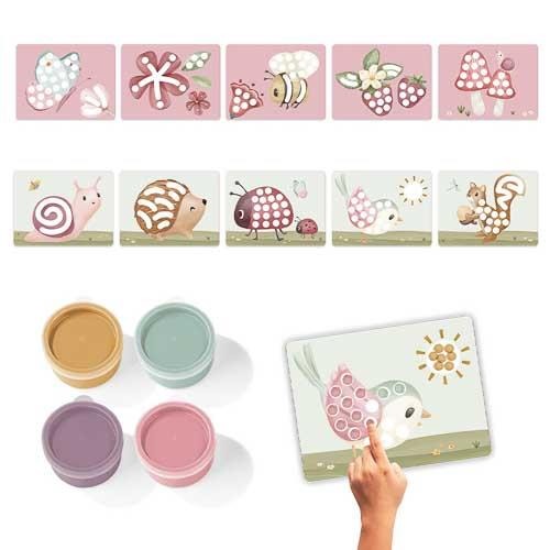 Set pintar com os dedos - Fairy Garden